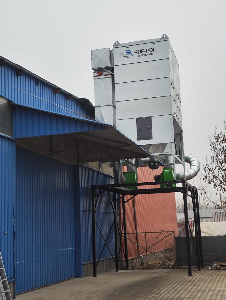 Projekt i montaż przemysłowej instalacji odpylającej o wydajności 40 000 m³/h