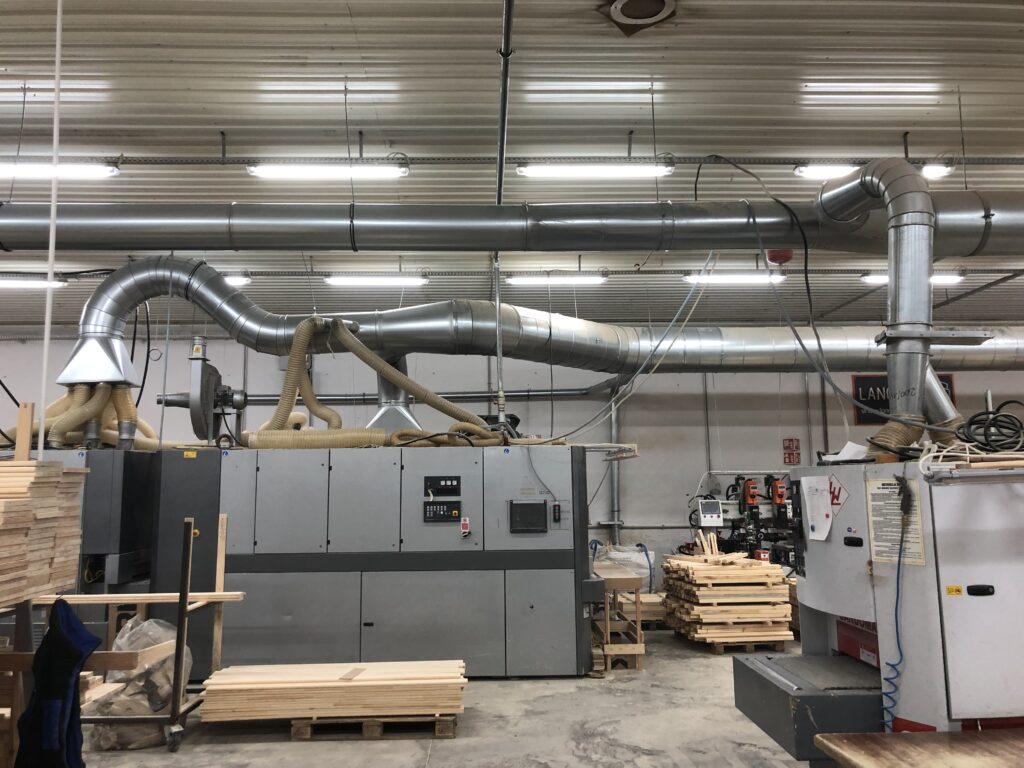 Wykonanie modernizacji instalacji odpylającej LanoMeble
