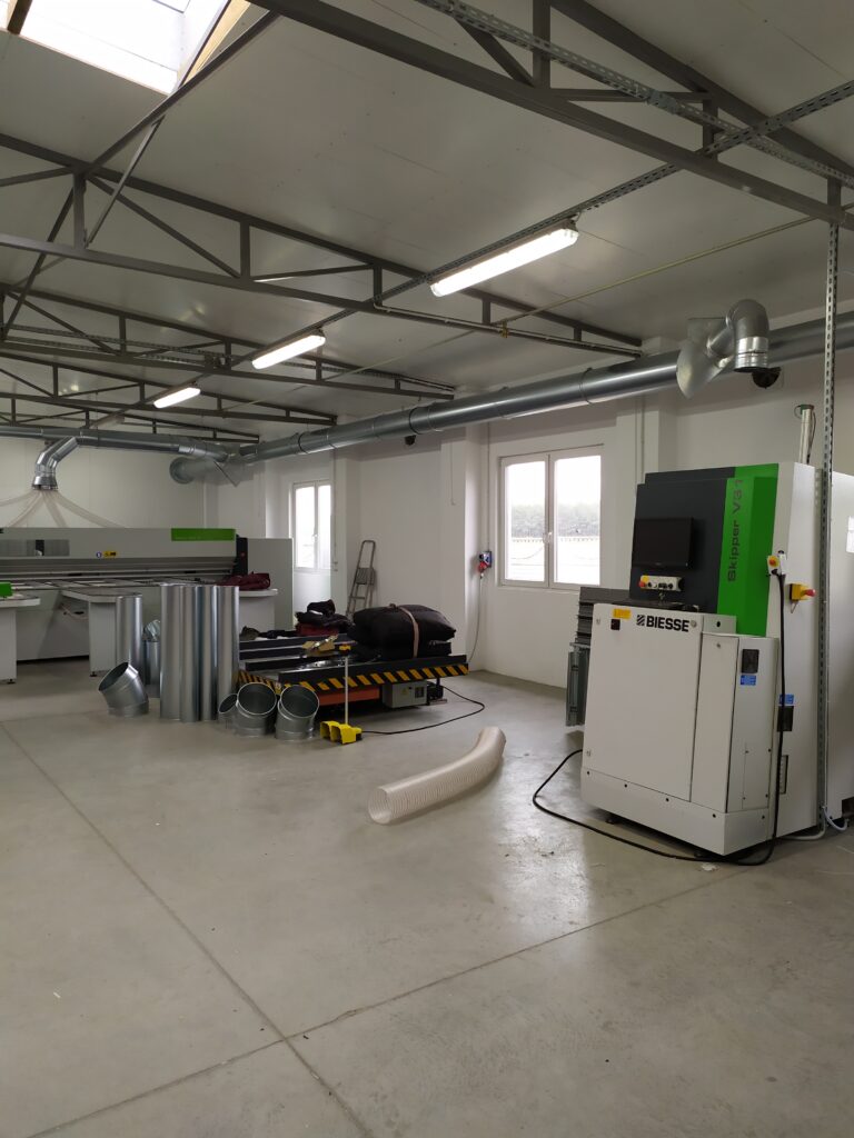 Montaż instalacji odpylającej Furniture Sobczak